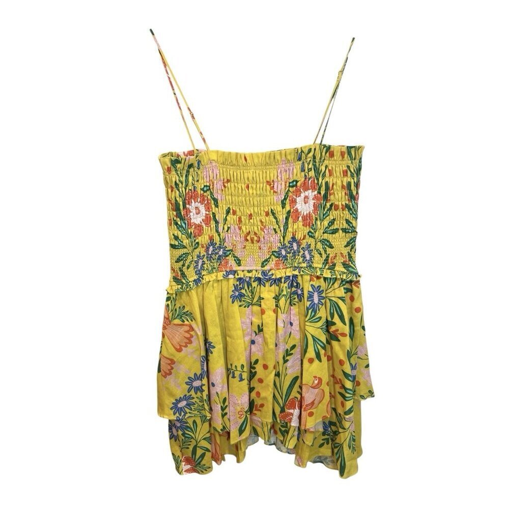Chelsea & Violet Sleeveless Smocked Yvette Mini Dress L Floral Resortwear NWT - Picture 4 of 10